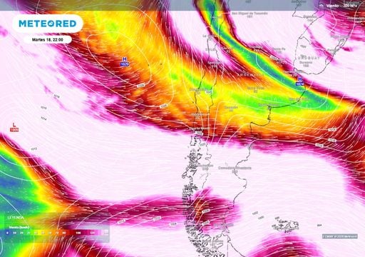 "Cu&ntilde;a" del martes 18 afectar&aacute; a Chile centro-sur: Meteored prev&eacute; rachas de 60 km/h, helada matinal y hasta 20 &deg;C
