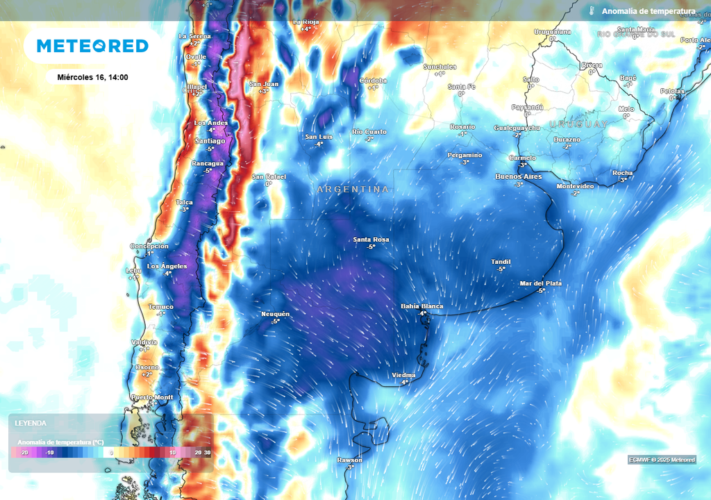 Temperatura, Frío, Descenso, Patagonia, Argentina, Pronóstico Temperatura, Frío, Descenso, Patagonia, Argentina, Pronóstico