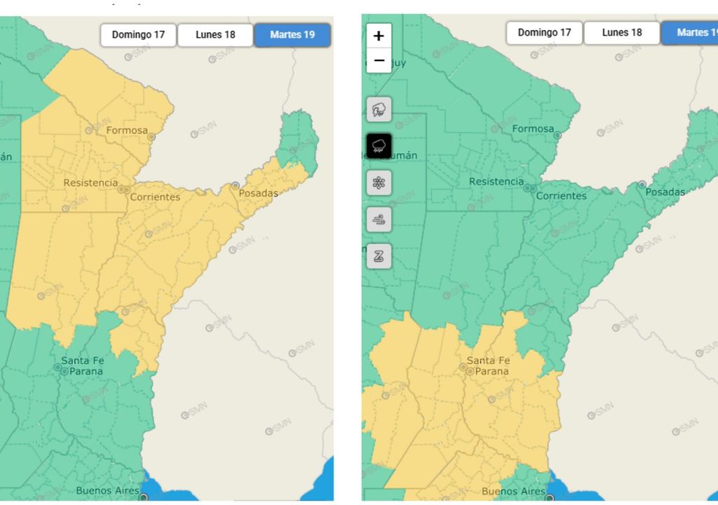 Alerta ciclogénesis tiempo pronóstico clima Argentina temporal