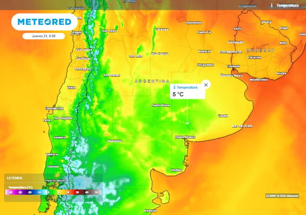Alerta tormentas fuertes frío polar bajas temperaturas otoño