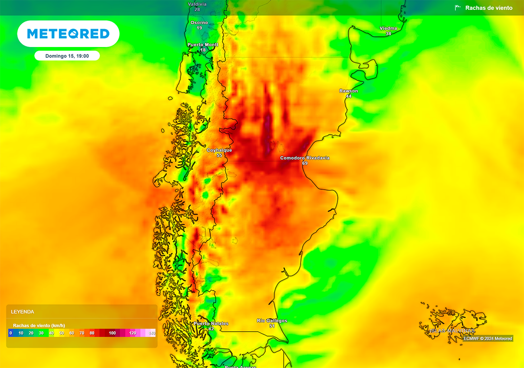 Viento, Alerta, Rafagas, Patagonia, Argentina