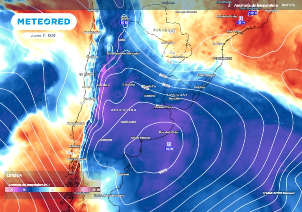 Pronóstico tiempo Argentina clima otoño lluvias frío tormentas fuertes