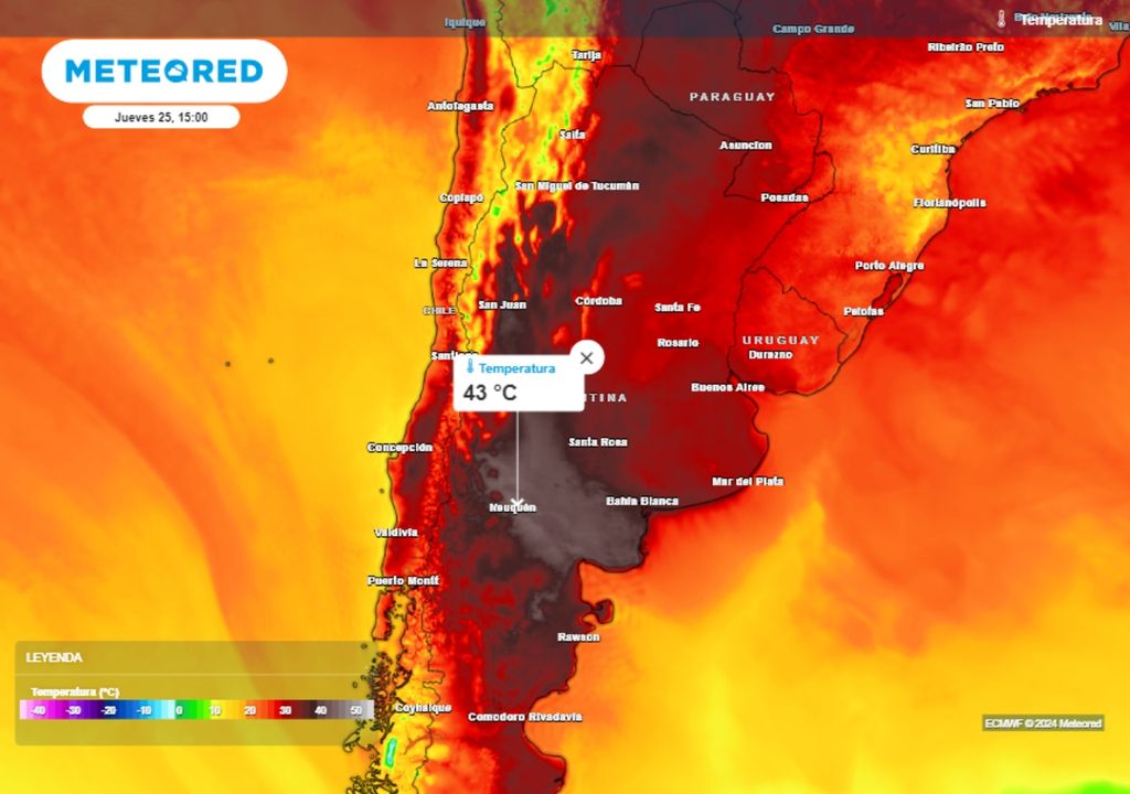 Altas temperaturas ola de calor Argentina Pronóstico tiempo clima alerta