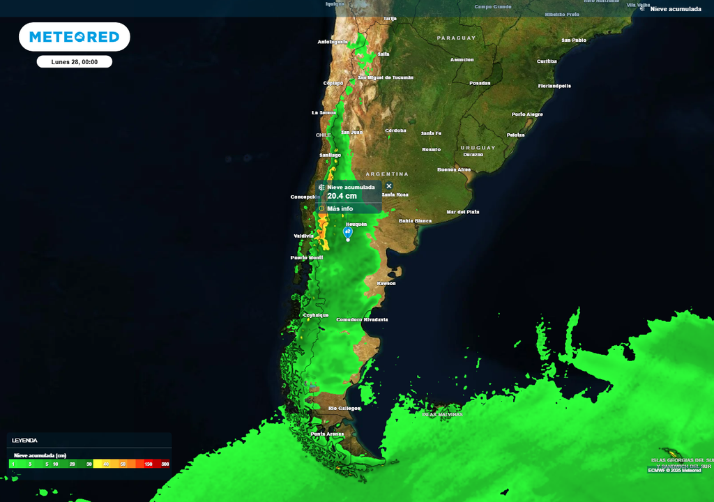 Tiempo Pronóstico clima Argentina alertas frío nieve Sudestada tormentas fuertes