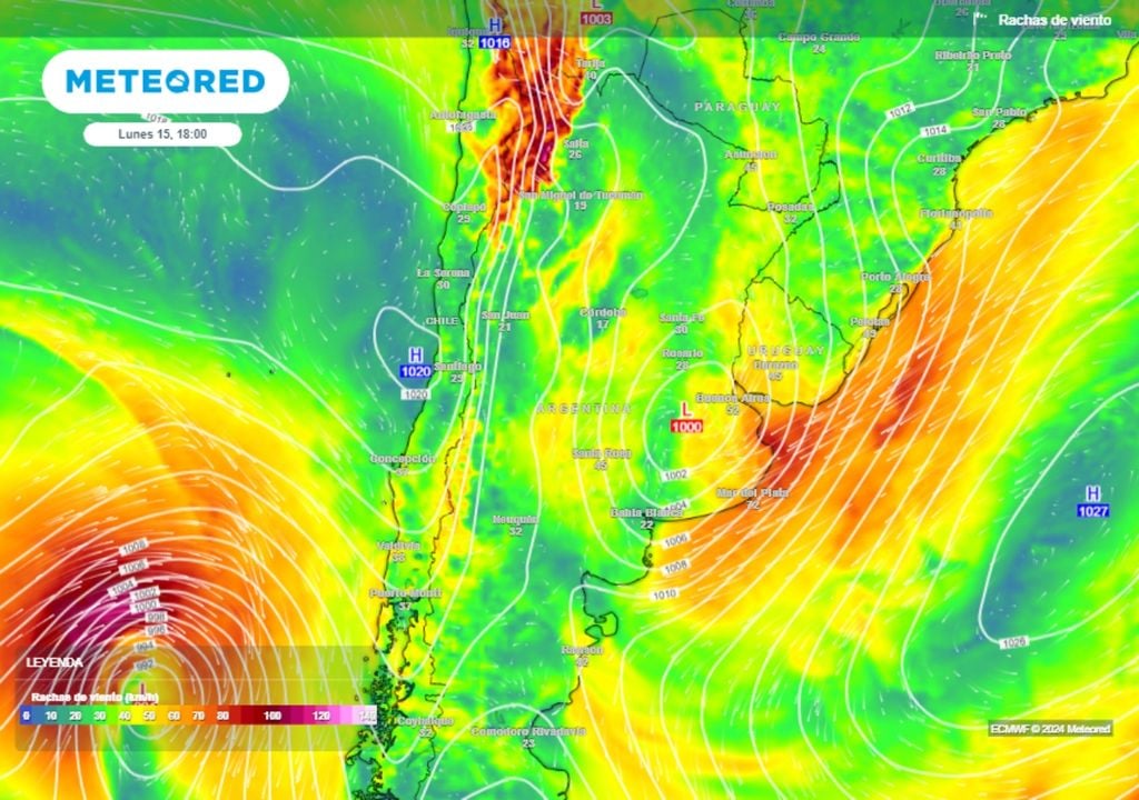 Tiempo Pronóstico Argentina Alerta ciclogénesis Sudestada SMN