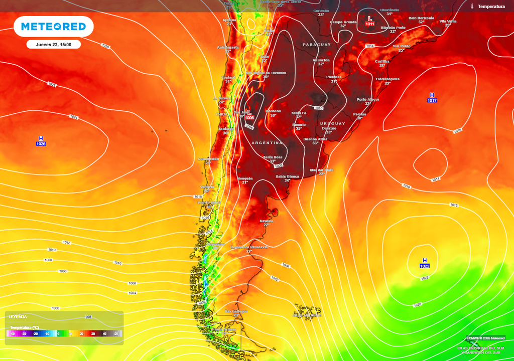 Tiempo Clima pronóstico Argentina ola de calor Buenos Aires tormentas fuertes alerta