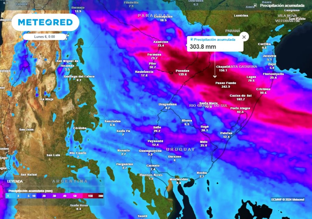 Temporal alerta Misiones Rio Grande del Sur Brasil lluvias inundaciones Temporal alerta Misiones Rio Grande del Sur Brasil lluvias inundaciones