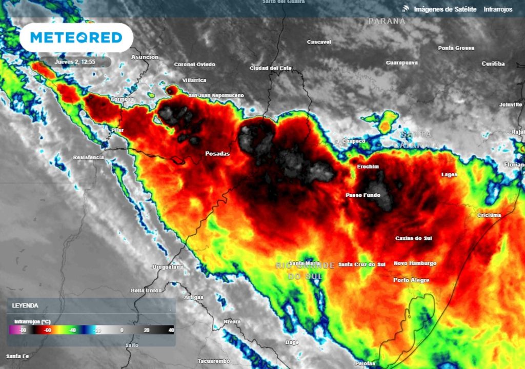 Temporal alerta Misiones Rio Grande del Sur Brasil lluvias inundaciones Temporal alerta Misiones Rio Grande del Sur Brasil lluvias inundaciones