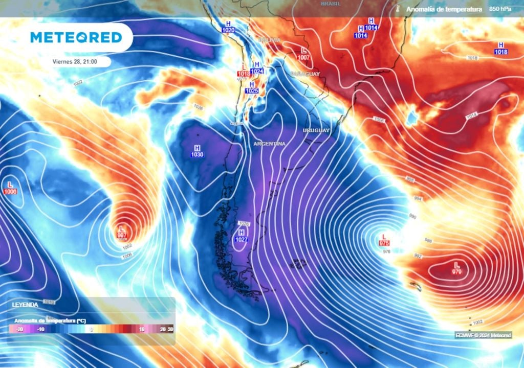 Clima tiempo pronóstico Argentina frío invierno temporal Patagonia nieve Clima tiempo pronóstico Argentina frío invierno temporal Patagonia nieve
