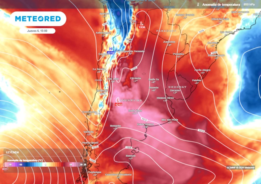 Pronóstico tiempo clima Argentina Veranito de San Juan junio frío calor humedad tormentas