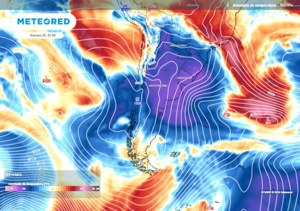 Tiempo clima Argentina pronóstico alerta naranja nevadas fuertes nieve Buenos Aires