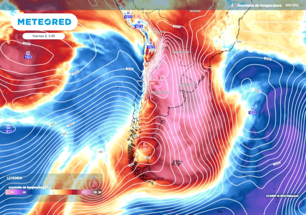 Pronóstico tiempo clima Argentina frío polar calor agosto tormentas alerta nieve