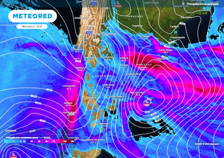 Ciclón ciclogénesis alerta Argentina tiempo clima Pronóstico lluvias