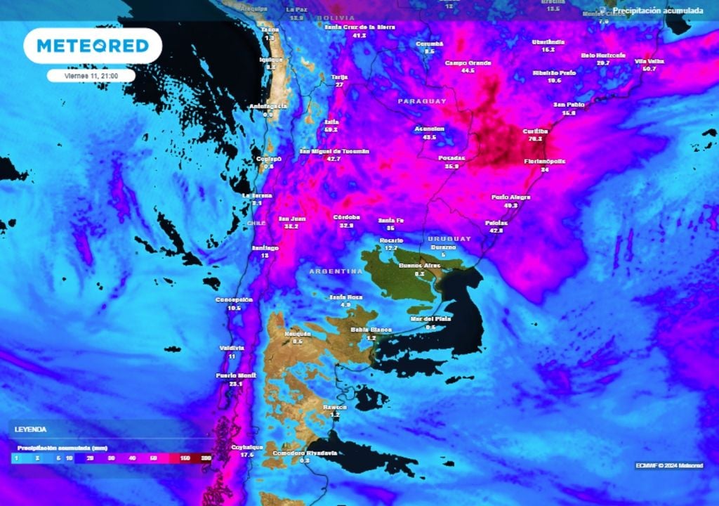 Tiempo Pronóstico clima Argentina alerta lluvias tormentas fuertes