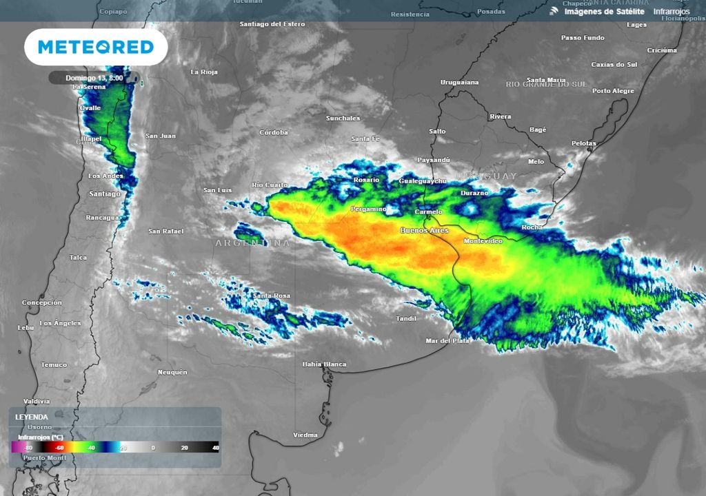 Tiempo pronóstico lluvias alerta Argentina