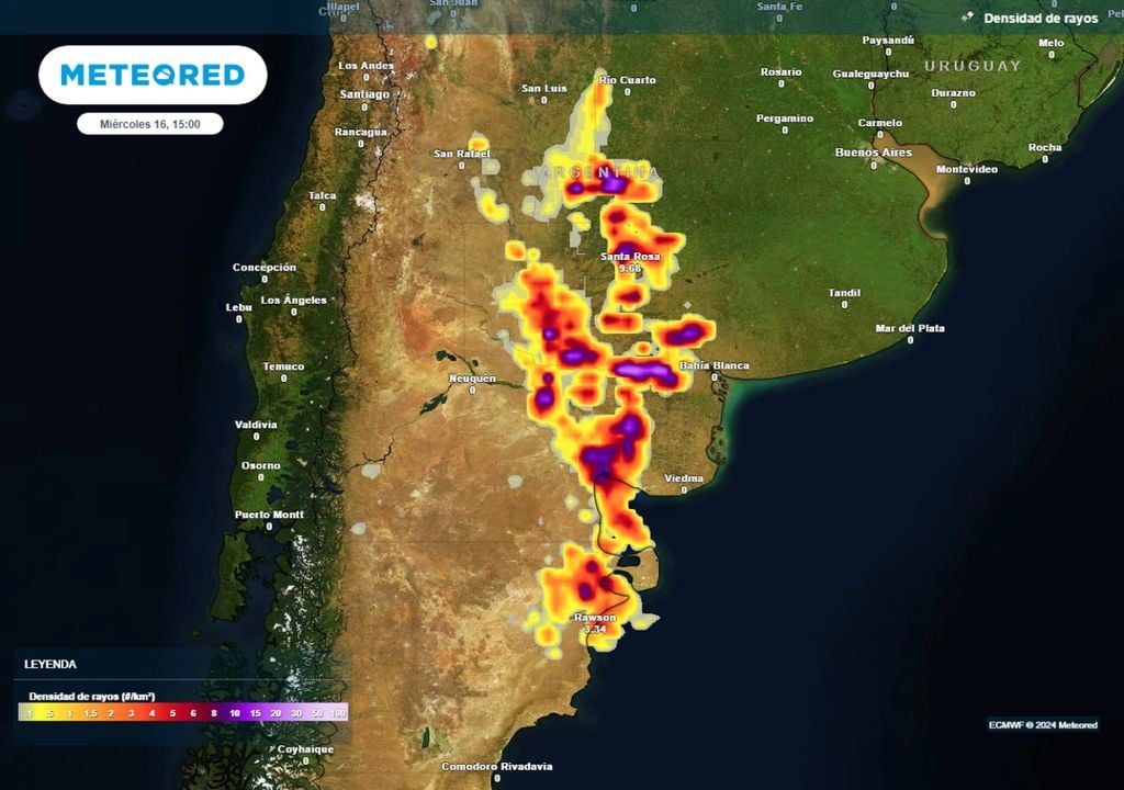 Tiempo pronóstico lluvias alerta Argentina