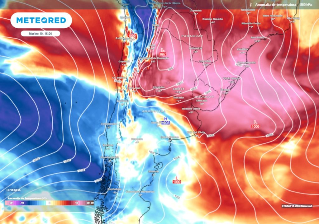 Pronstico tiempo clima Argentina humo quemas incendios fuego calor primavera