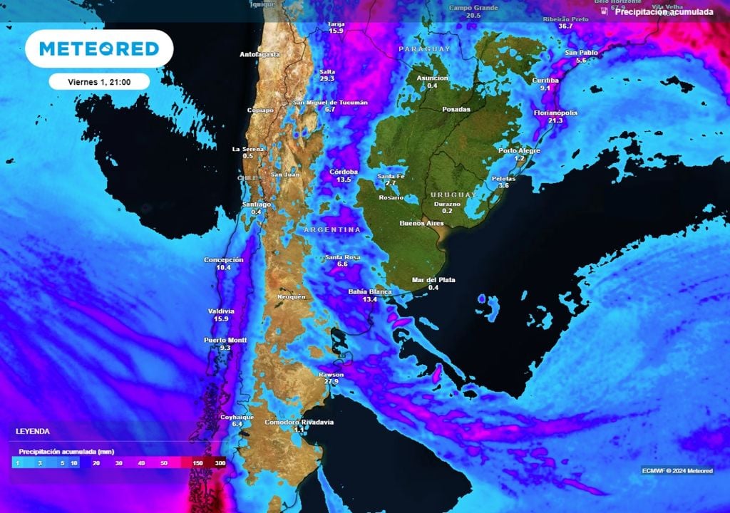 Tiempo clima pronóstico Argentina noviembre