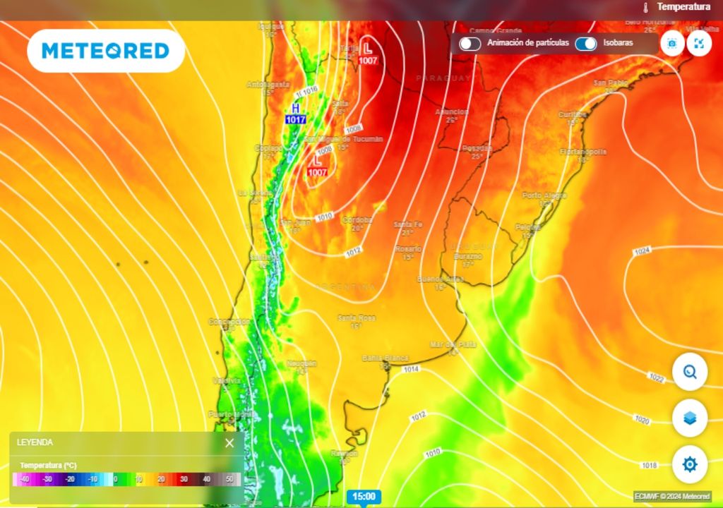 Vacaciones de invierno Argentina tiempo clima pronóstico frío