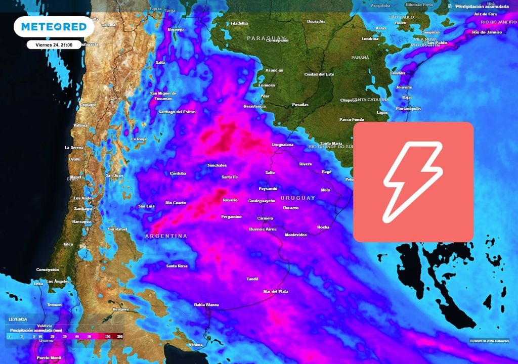El tiempo en Argentina: semana muy tormentosa y con importantes cambios de temperatura, anticipa Meteored - Image 1