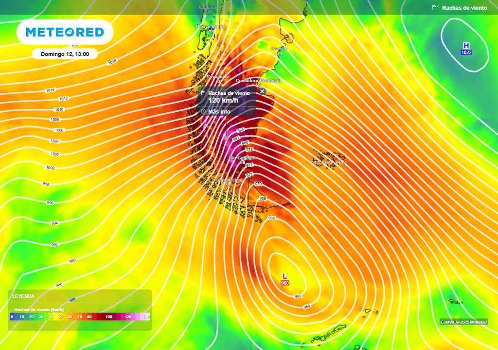 Tiempo Argentina alerta rojo vientos fuertes Santa Cruz Tierra del Fuego ola de calor Buenos Aires