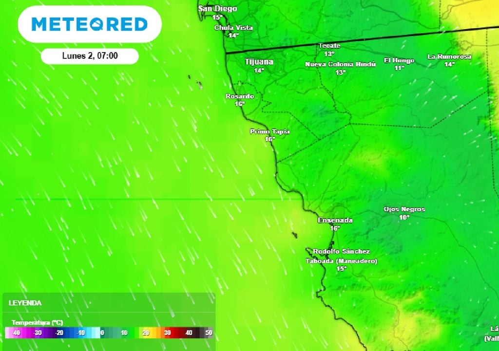 Notable descenso en el valor de la temperatura se prevé para el amanecer de este lunes.