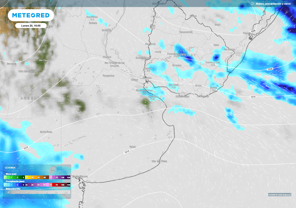 Buenos Aires AMBA lloviznas Día del Amigo pronóstico tiempo frío lluvias El viento sudeste será una caracteristica sobresaliente estos días.