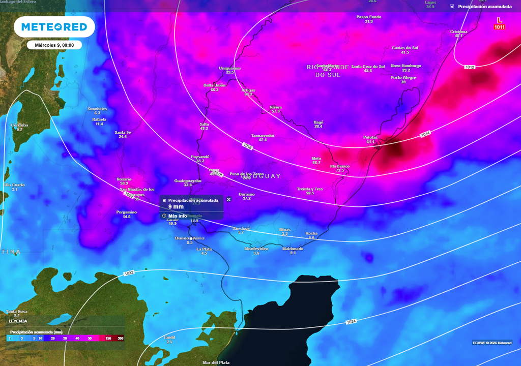 Tiempo clima Buenos Aires frío lluvias abril pronóstico