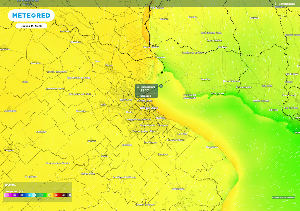 Tiempo pronóstico Buenos Aires clima lluvias primavera
