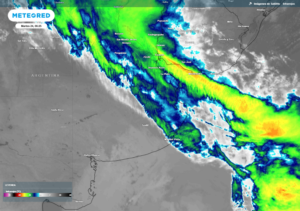 Tiempo clima Pronóstico lluvias martes 24 Nochebuena Navidad Buenos Aires