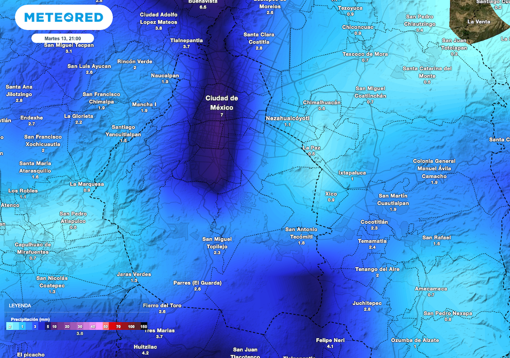 Pronóstico de lluvias CDMX