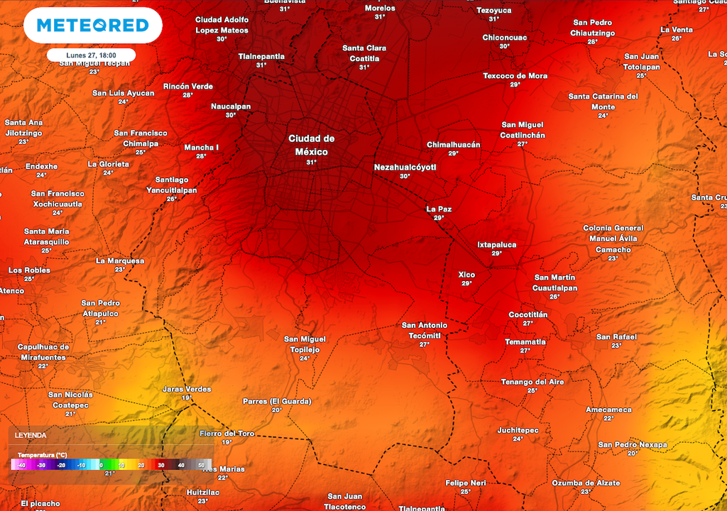 Pronóstico de temperaturas máximas Pronóstico de temperaturas máximas