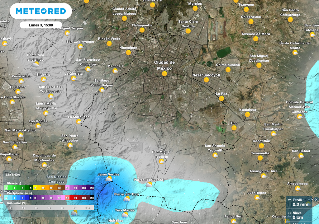 Lluvias aisladas CDMX