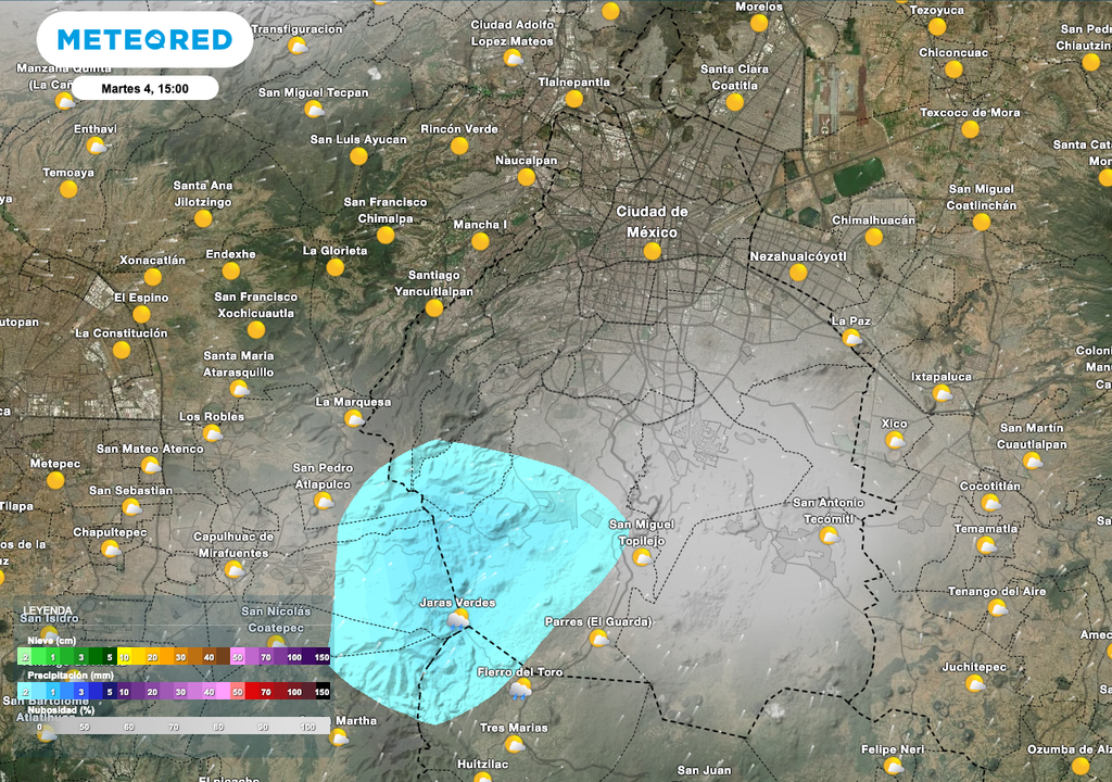 Lluvias ligera CDMX