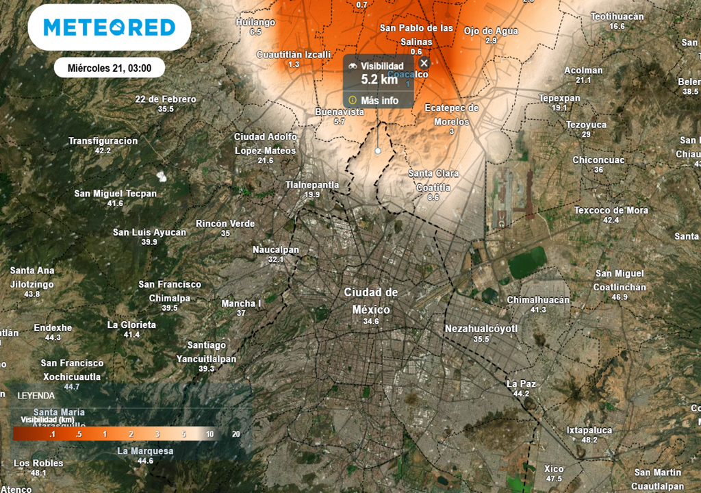 Si la niebla es muy densa no tomes la vía, espera a que mejore la visibilidad. Los bancos más densos comienzan a disiparse entre 9 y 10 a.m.
