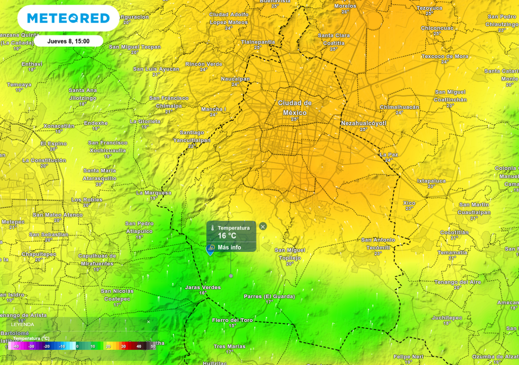 pronostico, vespertino;temperaturas;invierno; Ciudad de Mexico; templado