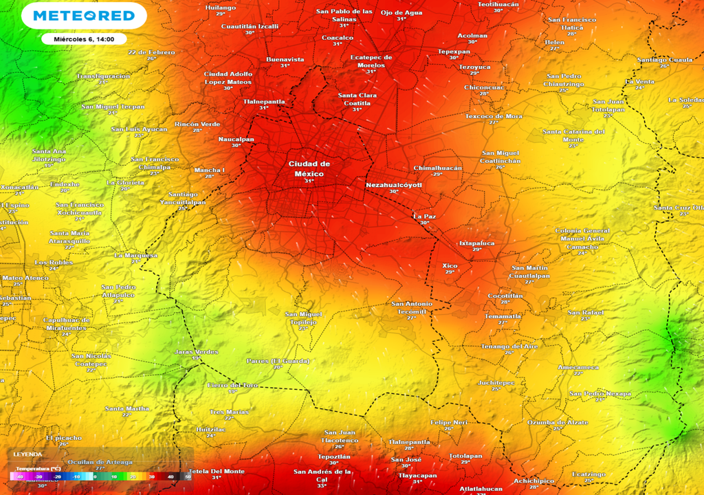 Regresa el calor en los próximos días, la temperatura máxima podrían superar los 32 °C de manera puntual.