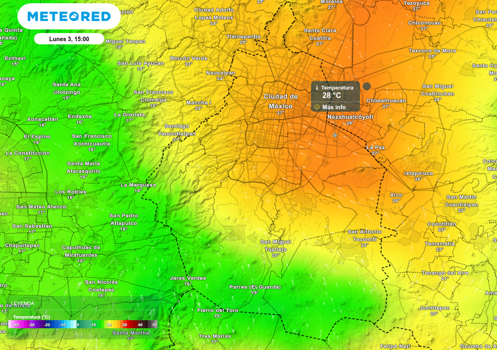 pronostico; el tiempo; CDMX; temperatura La tarde del lunes se espera como la más cálida de esta semana en la capital.