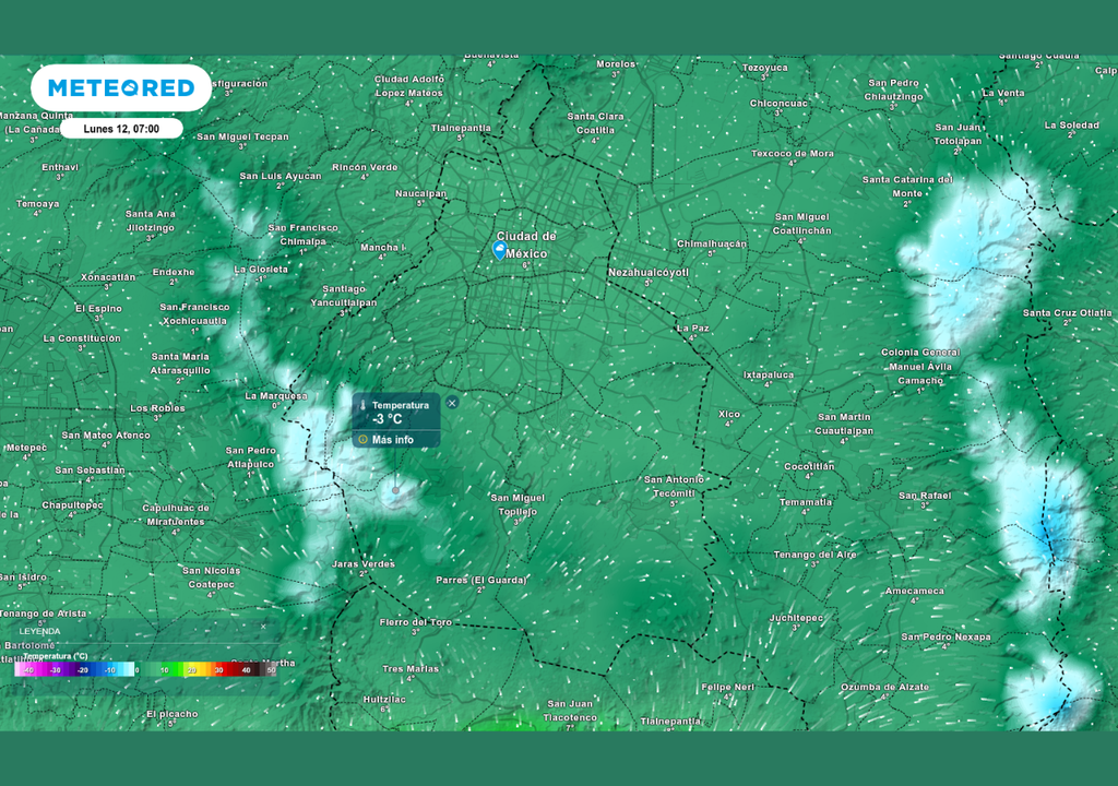 pronostico; estado del tiempo; CDMX; Valle de Mexico; temperaturas bajas; aire polar