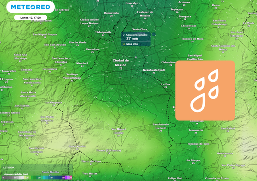 El tiempo en CDMX pr&oacute;ximos d&iacute;as: persistir&aacute;n las lluvias con acumulados superiores a 25 mm y temperaturas de 26 &deg;C