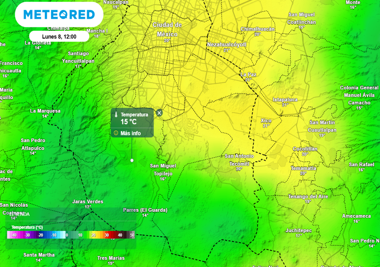 El lunes habrá dominio de nubosidad y eso ayudará a mantener la temperatura muy baja en la tarde. También habrá ambiente frío.