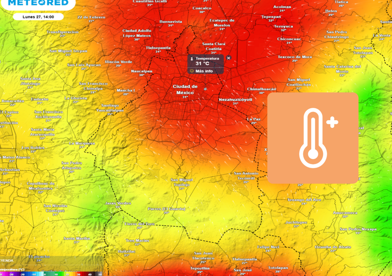 El tiempo en CDMX esta semana: se intensifica la ola de calor, habr&aacute; temperaturas de m&aacute;s de 32 &deg;C