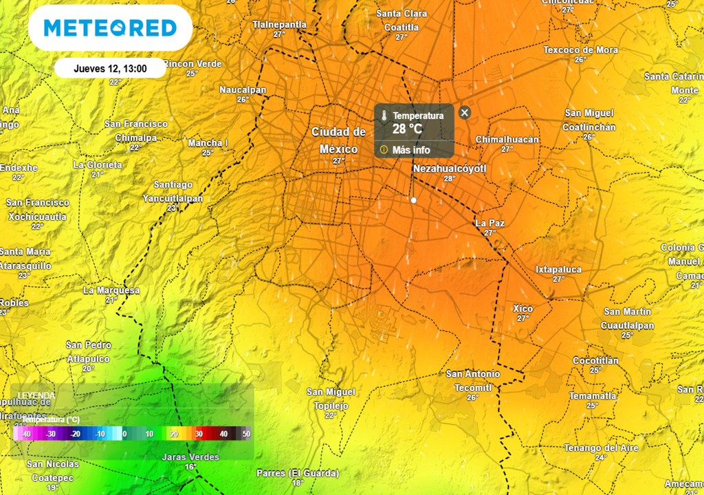 Esta semana la temperatura máxima oscilará entre 26 y 28 °C en gran parte de la capital.