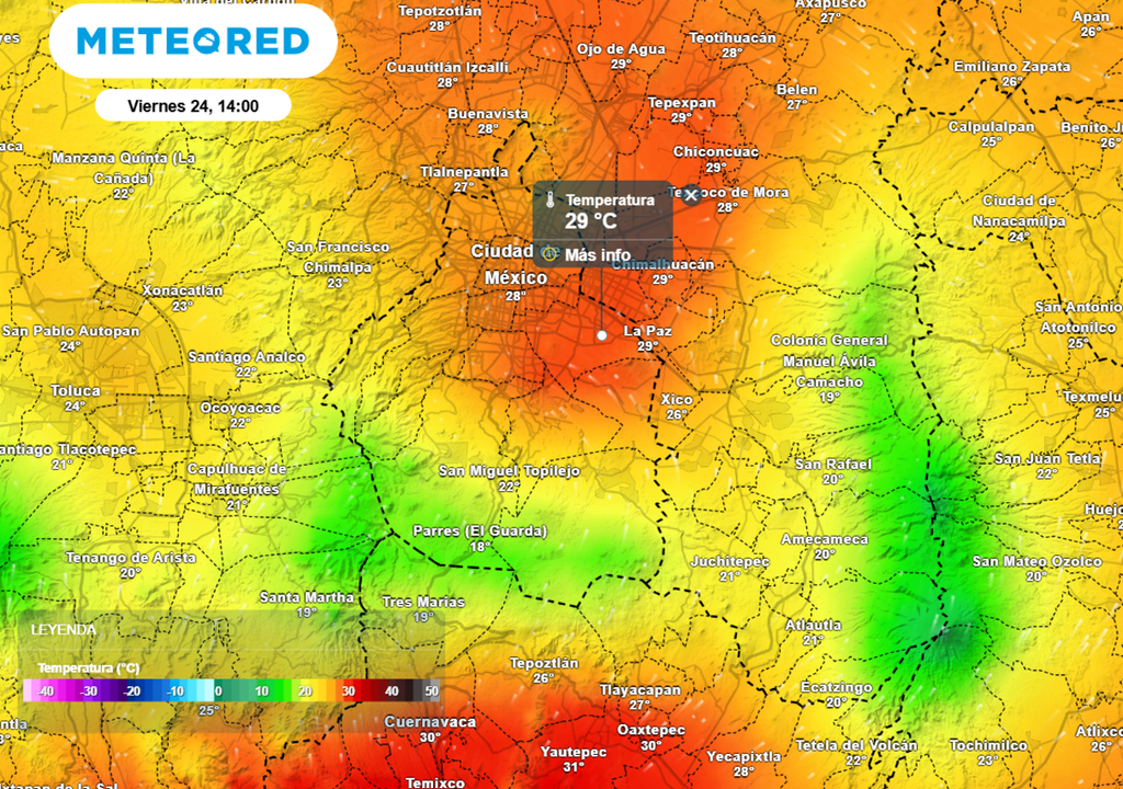 Continuará el calor primaveral, la temperatura más alta se alcanzará entre el jueves y el fin de semana, la máxima será superior a 30 °C.