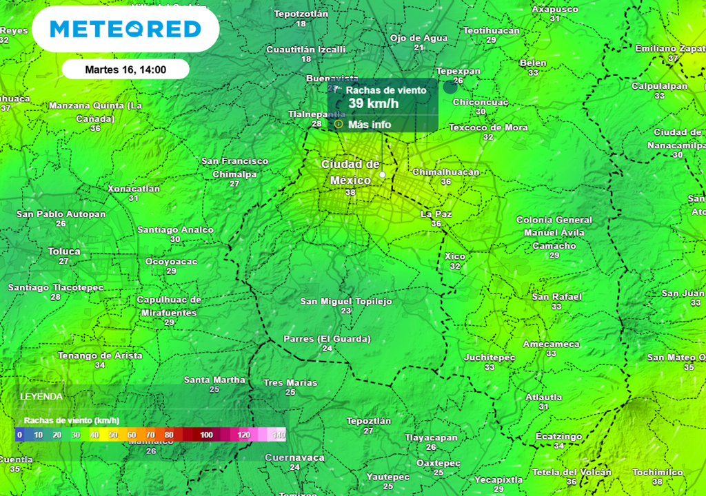 lluvia En la semana habrá rachas de viento mayores a 30 km/h, en áreas de fuertes tormentas serán superior al valor mencionado.
