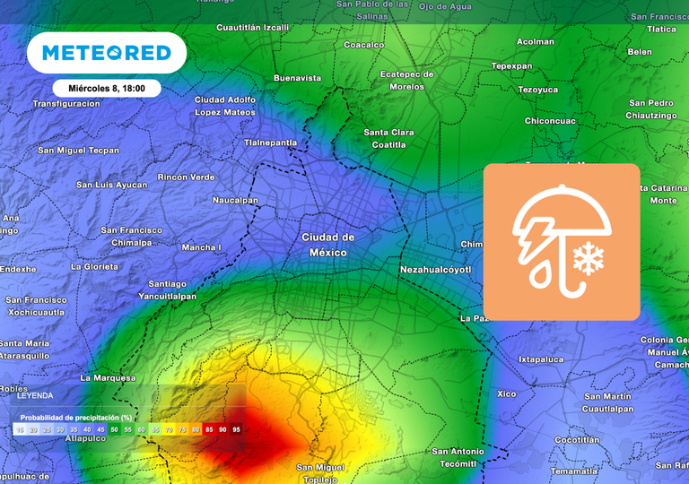 El tiempo en CDMX esta semana: tormentas y fuertes rachas de viento de m&aacute;s de 45 km/h