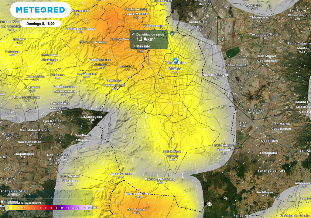 pronostico; el tiempo; meteorologia; severo; CDMX; noticia El desarrollo inicial de tormentas eléctricas se concentrará en zonas del poniente y sur, propagándose después hacia el centro y norte.