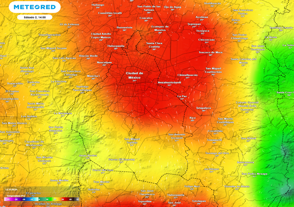 Al menos hasta la tarde del sábado la temperatura máxima en la capital se mantendrá por encima de 30 °C.