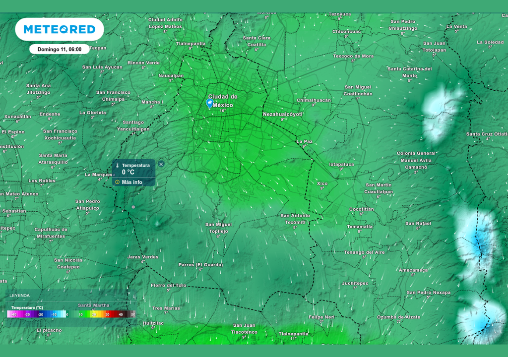 pronostico; estado del tiempo; temperaturas; invierno; CDMX; Ciudad de Mexico; masa de aire polar