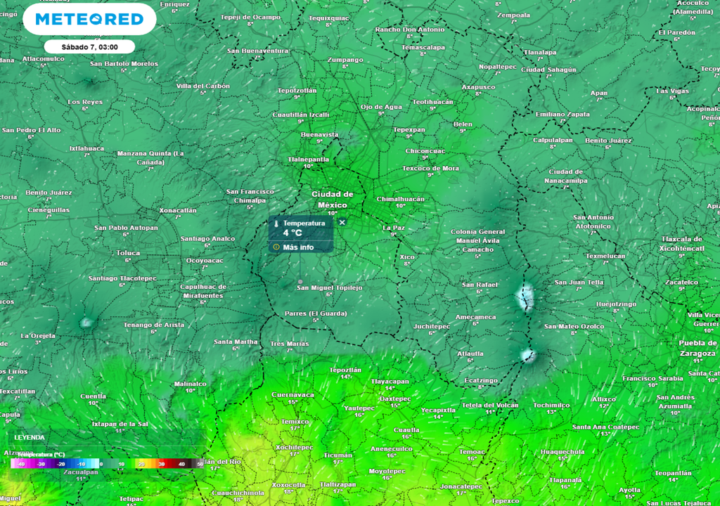 No se descarta la posibilidad de alertas por bajas temperaturas, podrían ser inferiores a 5 °C.